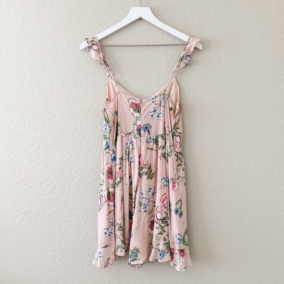 Daisy Shoppe Pink Floral Tank Romper Jumpsuit M - Picture 6 of 6